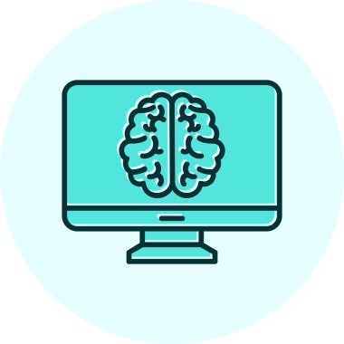 bilgisayar ekranı simgesi, vektör illüstrasyonu basit tasarım