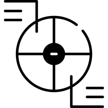 Pasta çizelgesi simgesi, vektör illüstrasyonu 