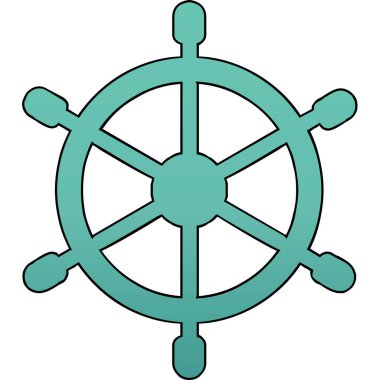 Dümen. Web simgesi basit illüstrasyon