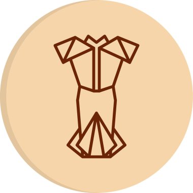 elbise simgesi, vektör illüstrasyonu 