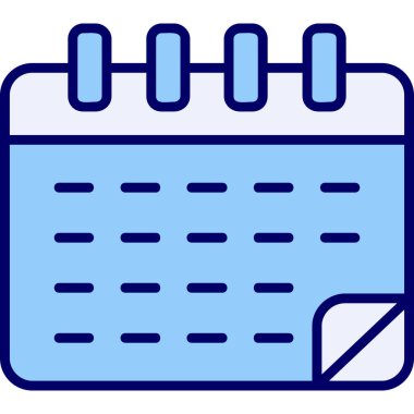 Takvim simgesi, vektör illüstrasyonu basit tasarım