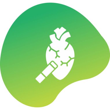 Sigara içme simgesi, vektör illüstrasyonu basit tasarım