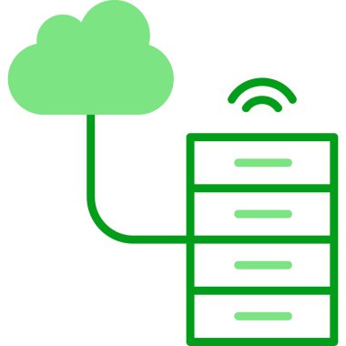 Büyük Veri vektör simgesi, basit illüstrasyon                  