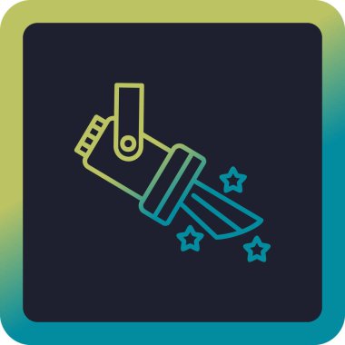 Spotlight simgesi, web basit illüstrasyon