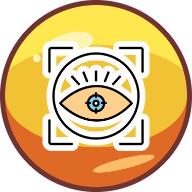 vizyon web simgesi, vektör illüstrasyonu 