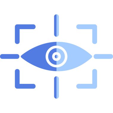 vizyon web simgesi, vektör illüstrasyonu 