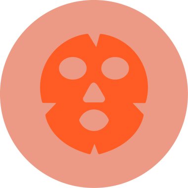Yüz maskesi web simgesi, vektör illüstrasyonu