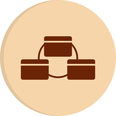 organizasyon yapı simgesi, vektör illüstrasyon basit tasarım