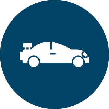 araba simgesi vektör illüstrasyonu 