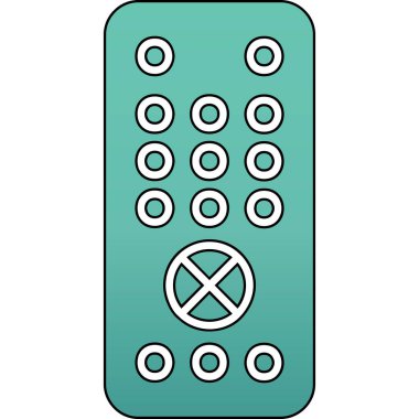 Uzaktan kumanda simge vektör çizim