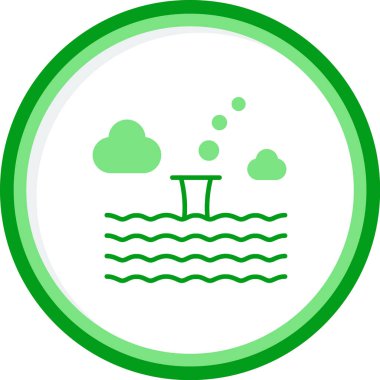 Dalış. Web simgesi basit illüstrasyon