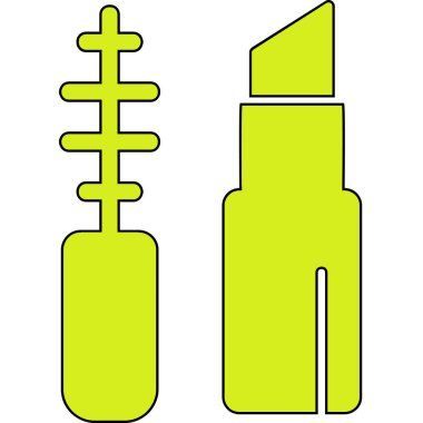 Makyaj Ağı simgesi basit illüstrasyon 