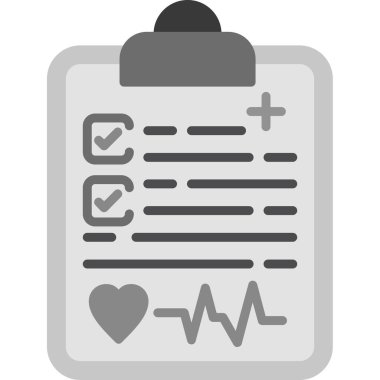 Sağlık Denetimi panosu simgesi, vektör illüstrasyonu 