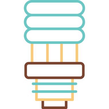 spiral ampul ikonu web basit illüstrasyon