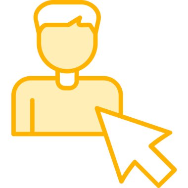 Seçili web simgesi vektör illüstrasyonu