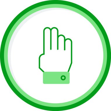 parmak simgesi vektör illüstrasyonu