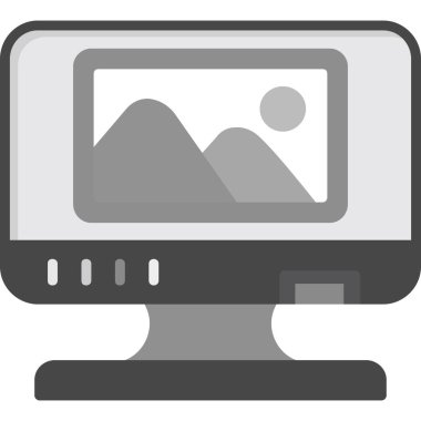 Resim web simgesi, vektör çizim 