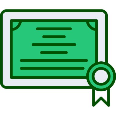 Sertifika. Web simgesi basit tasarım