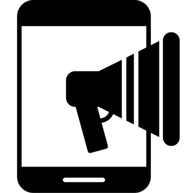 Cep Telefonu Web simgesi vektör illüstrasyonu