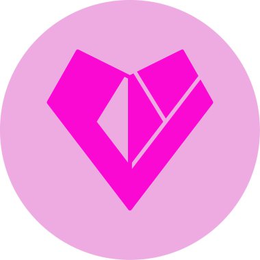 Kalp. Web simgesi basit tasarım 