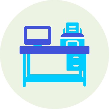 işyeri web simgesi vektör illüstrasyonu