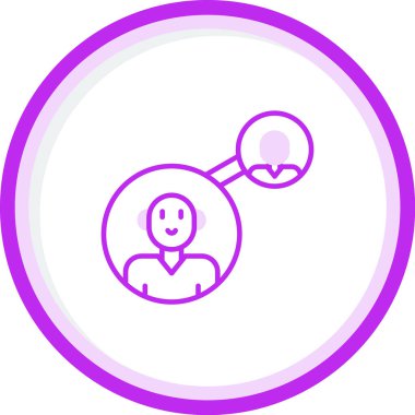 Topluluk Yöneticisi Web simgesi vektör illüstrasyonu