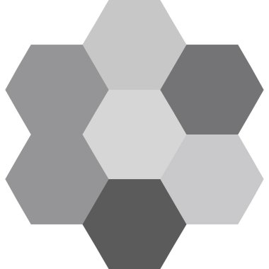 altıgen web simgesi, vektör çizim