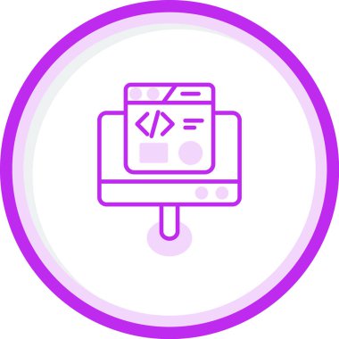 Geliştirme simgesi, vektör illüstrasyonu basit tasarım