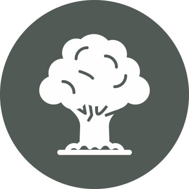 Ağaç. Web simgesi basit illüstrasyon 