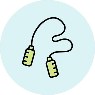 atlama ipi web simgesi, illüstrasyon vektör