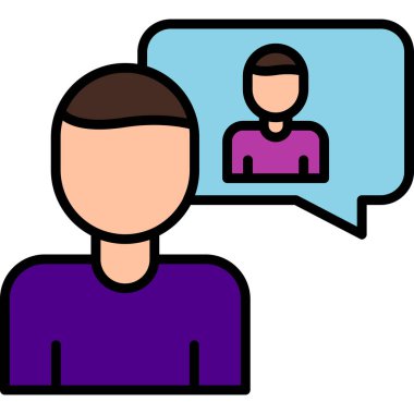 öz farkındalık simgesi, vektör illüstrasyonu basit tasarım