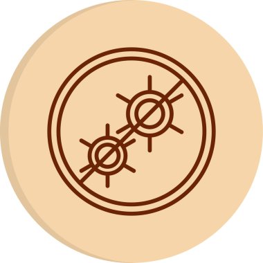 Antibakteriyel modern simgenin vektör çizimi        