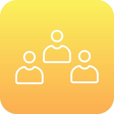 Adaylar web simgesi vektör illüstrasyonu 