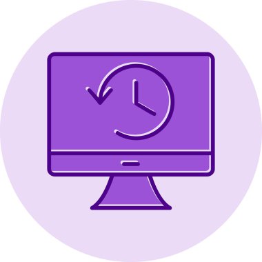 Tarih web simgesi. Basit resimleme