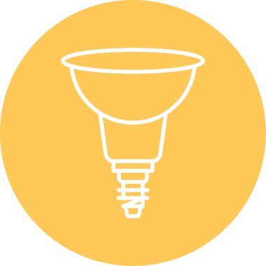 Yansıtıcı ağ simgesi, vektör illüstrasyonu