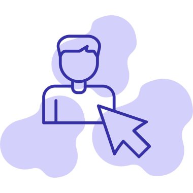 Seçili web simgesi vektör illüstrasyonu