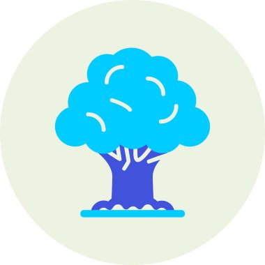 Ağaç. Web simgesi basit illüstrasyon 