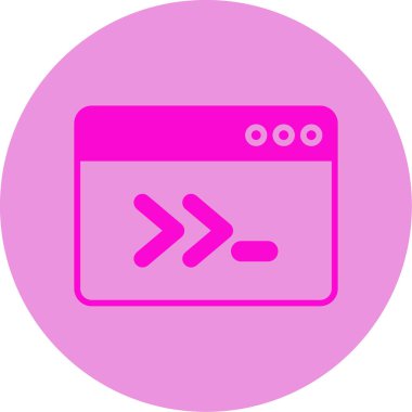 Ssh kod simgesi, vektör illüstrasyonu