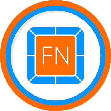 Fonksiyon web simgesi, vektör illüstrasyonu