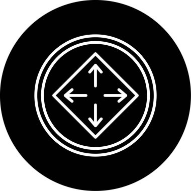 yaylı ok işareti. Web simgesi vektör illüstrasyonu