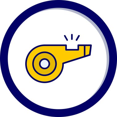 Web tasarımı için ıslık simgesi, vektör illüstrasyonu 