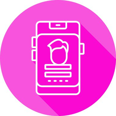 Giriş uygulaması simgesi vektör illüstrasyonu 