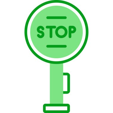 Dur tabelası. Web simgesi basit illüstrasyon 