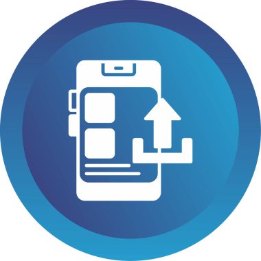 vector illustration of Upload modern icon                