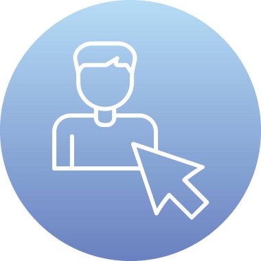 Seçili web simgesi vektör illüstrasyonu