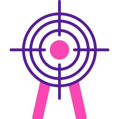 Hedef. Web simgesi basit illüstrasyon 