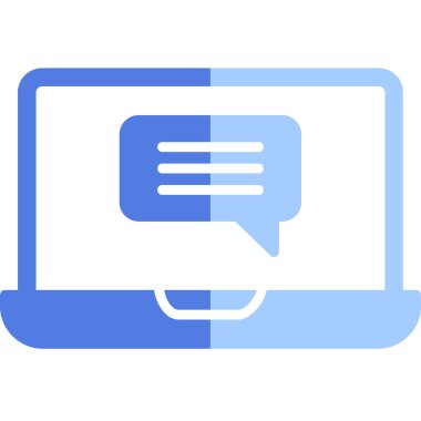 Çevrimiçi İletişim simgesi vektör illüstrasyonu