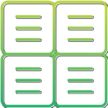 Kare simge tasarımı, vektör illüstrasyonu 