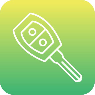 araba anahtarı vektör illüstrasyonu