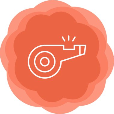 Web tasarımı için ıslık simgesi, vektör illüstrasyonu 